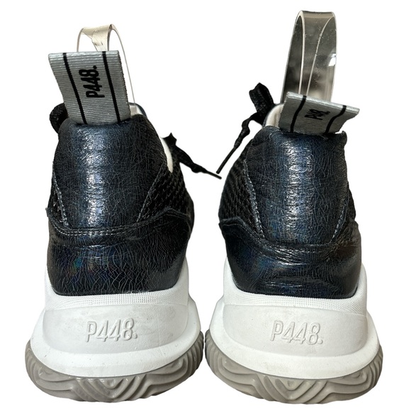 P448 Luke Iridescent Sneakers ( Made in Italy ) - size 39/ 8.5 Womens RETAIL$400 - Picture 2 of 11